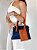 Bolsa Feminina Sabrina – Azul Marinho e Caramelo - Imagem 2
