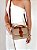 Bolsa Feminina Paola – Cinza com Caramelo - Imagem 1