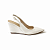 Scarpin Slingback Feminino Elara – Off White Bico Fino - Imagem 1
