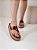 Sandália Flatform Daia – Caramelo com Peça Dourada - Imagem 7