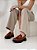 Mocassim Feminino Tratorado Jane – Caramelo com Fivela Dourada - Imagem 3