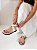 Sandália, Rasteira Feminina Ana – Off White - Imagem 4