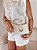Bolsa Feminina Milano – Off White com Fivela Dourada - Imagem 2