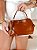 Bolsa Feminina Valencia – Caramelo com Fecho Dourado - Imagem 4