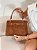 Bolsa Feminina Firenze – Estruturada Caramelo com Fecho Dourado - Imagem 1