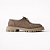 Oxford Feminino Pamela – Taupe com Sola Tratorada Clara - Imagem 1