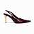 Scarpin Feminino Mônaco – Marsala com Salto Dourado 7cm - Imagem 1