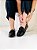 Mocassim Feminino Amanda – Croco Preto com Acabamento Verniz - Imagem 4