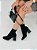 Bota Meia Feminina Duda – Preta Knit com Salto 7cm - Imagem 3