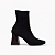 Bota Meia Feminina Duda – Café Knit com Salto 7cm - Imagem 1