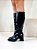 Bota Feminina Isa – Preta Cano Alto com Salto 7cm - Imagem 4