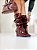 Bota Feminina Zoe – Marsala Cano Médio com Salto Anabela - Imagem 5