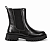 Bota Feminina Taina - Coturno Preto Cano Médio Tratorado | Glow Store - Imagem 1