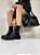 Bota Feminina Taina - Coturno Preto Cano Médio Tratorado | Glow Store - Imagem 4
