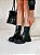 Bota Feminina Taina - Coturno Preto Cano Médio Tratorado | Glow Store - Imagem 3
