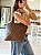 Bolsa Feminina Charlotte – Café Grande com Alça de Ombro | Glow Store - Imagem 3