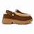 Clog Feminino Mileide – Marrom com Pelo e Ajuste em Velcro - Imagem 1