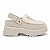 Clog Feminino Mileide – Off White com Pelo e Ajuste em Velcro - Imagem 1