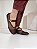 Sapatilha Feminina Pri – Café em Tela com Detalhe Dourado | Glow Store - Imagem 4