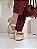 Sapatilha Feminina Pri – Off White em Tela com Detalhe Dourado | Glow Store - Imagem 6