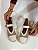 Sapatilha Feminina Pri – Off White em Tela com Detalhe Dourado | Glow Store - Imagem 5