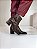 Bota Feminina Rosi – Café Cano Baixo Salto 5 cm | Glow Store - Imagem 4