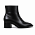 Bota Feminina Rosi – Preta Cano Baixo Salto 5 cm | Glow Store - Imagem 1