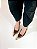 Scarpin Feminino Milão - Café com Bico Dourado e Salto 7 cm - Imagem 9