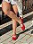 Sapatilha Feminina Laura - Vermelha com Aplicações Douradas | Glow Store - Imagem 3