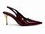 Scarpin Feminino Mônaco - Marsala Verniz com Salto Dourado 7 cm | Glow Store - Imagem 1