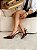 Scarpin Feminino Mônaco - Marsala Verniz com Salto Dourado 7 cm | Glow Store - Imagem 2