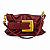 Bolsa Feminina Mel - Marsala com Alça Removível | Glow Store - Imagem 1