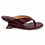 Tamanco Feminino Maya - Marsala com Salto Anabela 6 cm | Glow Store - Imagem 1