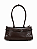 Bolsa Feminina Priscila - Café Estruturada com Chaveiro - Imagem 1