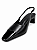 Slingback Feminino Lucca - Preto Bico Quadrado com Ponteira em Verniz - Imagem 5
