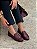 Mocassim Feminino Roma - Marsala Crôco Bico Redondo - Imagem 2