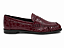 Mocassim Feminino Roma - Marsala Crôco Bico Redondo - Imagem 1