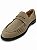 Mocassim Feminino Roma - Taupe em Camurça Bico Redondo - Imagem 5
