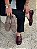 Mocassim Feminino Roma - Taupe em Camurça Bico Redondo - Imagem 4