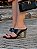 Tamanco Feminino Veneza - Preto com Salto Dourado Escultural 9 cm - Imagem 4