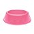 Comedouro Plastico Patinhas Medio Rosa 1900 ml - Imagem 1