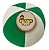 Bola Verde e Branco C/ Guizo - Imagem 1