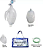 Ambú Reanimador (Ressucitador) Pulmonar em Silicone com Manual Reservatório /Infantil - Advantive - Imagem 2