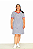 Vestido em Viscose Listrado Mariner - Imagem 1