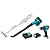 Kit Paraf/furad HP333DZ E Aspirador De Pó CLX248 Makita - Imagem 1