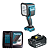 Kit Lanterna a bateria DML812 + Bateria 3Ah + Carregador rápido DC18RC - Imagem 1