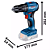 Combo Bosch Furad Gsb 185-Li e Esm Gws 180 Li completa Bosch - Imagem 4