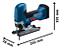 Serra Tico Tico 125mm 18v Sem bat e carrega Gst 185 Li Bosch - Imagem 4