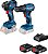 Combo Parafusadeira + Chave De Impacto Gsb 180-Li + Gdx 180-Li 18v - Bosch - Imagem 1