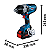 Chave De Impacto 3/4" 1600nm 18v Com 2 Baterias 8.0ah 1 Carregador E Maleta Gds 18v-1600hc - Bosch - Imagem 4